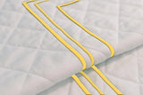 Classic Border Diamond Knitted Cotton Coverlet
