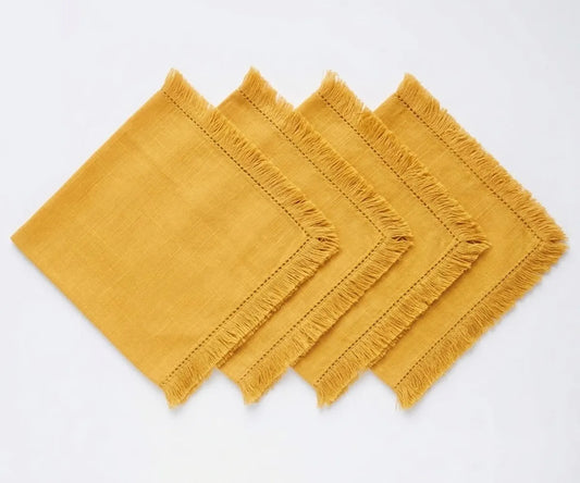 Fringe Napkin in Yellow