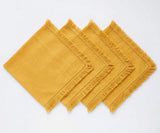 Fringe Napkin in Yellow