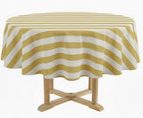 Cabana Striped Round Tablecloth