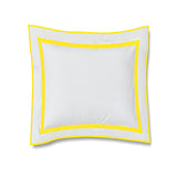 400TC Embroidery & Border Cotton Sateen Solid Euro Sham