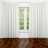 Scallop Embroidery Cotton Curtain (Set of 2)