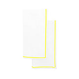 Single Embroidery Border Polycotton Napkins (Set of 4)