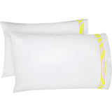 400TC Triple Embroidery Cotton Sateen Pillowcases (Set Of 2)