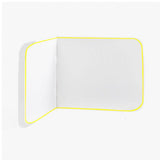Wall Corner Rounded Dorm Bed Headboard In Embroidery Border With Self Adhesive Velcro Straps