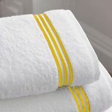 Cotton Triple Embroidered Bath Towels (Set of 2)