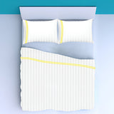 400TC Double Embroidery Sateen Stripe Cotton Sheet Set