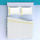400TC Triple Embroidery Sateen Stripe Cotton Sheet Set