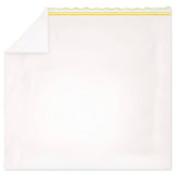 400TC Wavy Embroidery & Border Cotton Sateen Solid Sheet Set