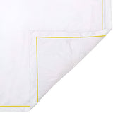 400TC Cotton Single Edge Embroidery Sateen Solid Duvet Cover Set