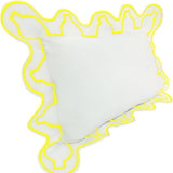 Imaginary Scallop 400TC Cotton Embroidery Sateen Solid Pillow Sham