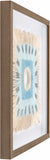 Yenice Natural Wood Geometric Wall Art Set Of Two - Clearance