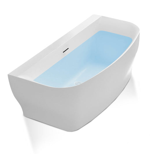 5.41 ft. Freestanding Bathtub in White