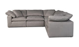 Terra Condo Classic L-Shaped Modular Sectional Light Grey