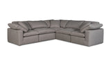 Terra Condo Classic L-Shaped Modular Sectional Light Grey