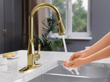 Sifo Hands Free Touchless 1-Handle Pull-Down Sprayer Kitchen Faucet with Motion Sense and Fan Sprayer