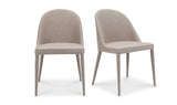 Burton Dining Chair Light Grey - Set Of Two