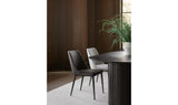 Lula Dining Chair Black Vegan Leather - Set Of Two