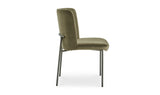 Early Dining Chair Faux Green Mohair-Set Of Two