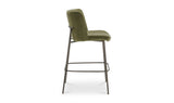 Early Bar Stool Faux Green Mohair