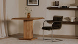Pedro Dining Chair Dark Brown Leather Set of Two