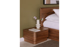 Round Off Queen Bed Walnut Brown