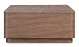 Round Off Coffee Table Walnut Brown