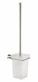 ANZZI Essence Toilet Brush Holder, Wall Mounted, RHINO ALLOY Certified Stainless Steel & Zinc, Brush Included, Scratch Resistant Surface, Multiple Finishes