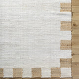 Yuval Dotted Bordered Jute Carpet - Clearance