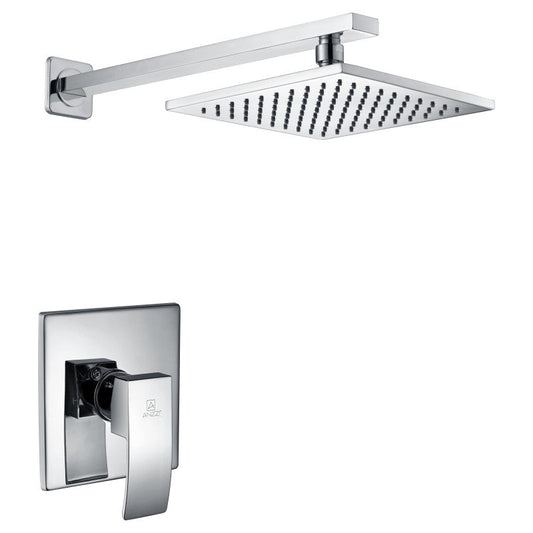 Viace Series 1-Spray 8 in. Fixed Showerhead in Polished Chrome