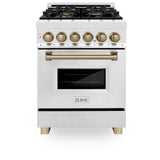 ZLINE 24" Autograph Dual Fuel Range, Stainless, RAZ-24-CB