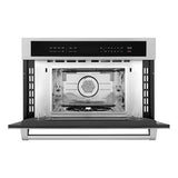 ZLINE Kitchen Package Refrigerator, Rangetop, Wall Oven, Microwave 4KPR-RT36-MWAWS