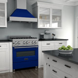 ZLINE 30" Bundle Range RAS-BG-30 & Range Hood 8654BG-30, 2KP-RASBGRH30