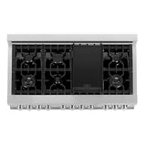 ZLINE 48" Bundle Range RAS-WM-48 & Range Hood 8654WM-48, 2KP-RASWMRH48