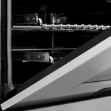 ZLINE 24" Autograph Dual Fuel Range, Stainless, Black accents, RAZ-24-MB