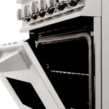 ZLINE 24" Dual Fuel Range, Stainless Steel, Brass Burners, RA-BR-24