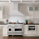 ZLINE 48" Autograph Stainless Black Wall Range Hood, 8654STX-BLM-48