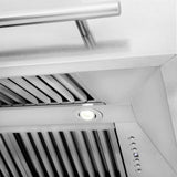 ZLINE 48" Autograph DuraSnow Stainless Wall Range Hood 8654SNX-BM-48