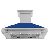 ZLINE 48" Autograph DuraSnow Stainless Wall Range Hood 8654SNX-BM-48