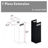 ZLINE 1-36" Chimney Extension, 9'-10' Ceiling, 1PCEXT-BSKBN
