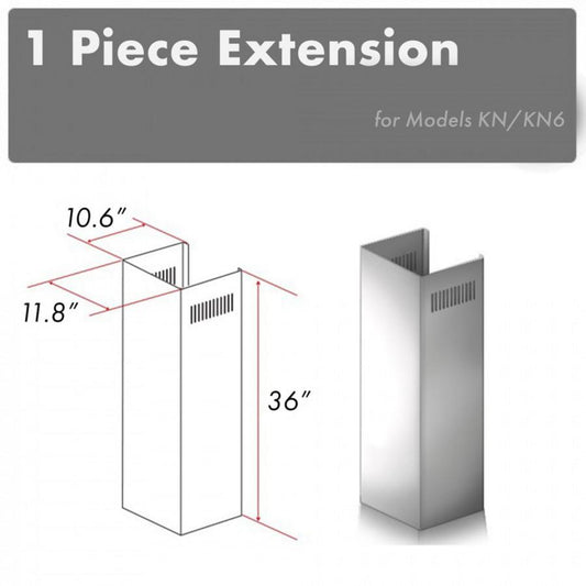 ZLINE 1 Piece Chimney Extension for 10' Ceilings,1PCEXT-KN