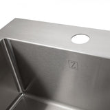 ZLINE 15" Topmount Single Bowl Bar Sink in Stainless Steel, STS-15