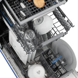 ZLINE 18" Dishwasher in Blue matt panel, Stainless Tub, DWV-BM-18