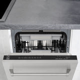 ZLINE 18" Dishwasher in Custom Panel Ready, Stainless Tub, DWV-304-18
