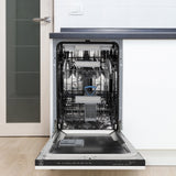 ZLINE 18" Dishwasher, White Matte panel, Stainless Tub, DWV-WM-18