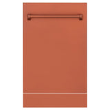 ZLINE 18" Dishwasher with Copper panel, Stainless Tub, DWV-C-18