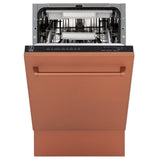 ZLINE 18" Dishwasher with Copper panel, Stainless Tub, DWV-C-18