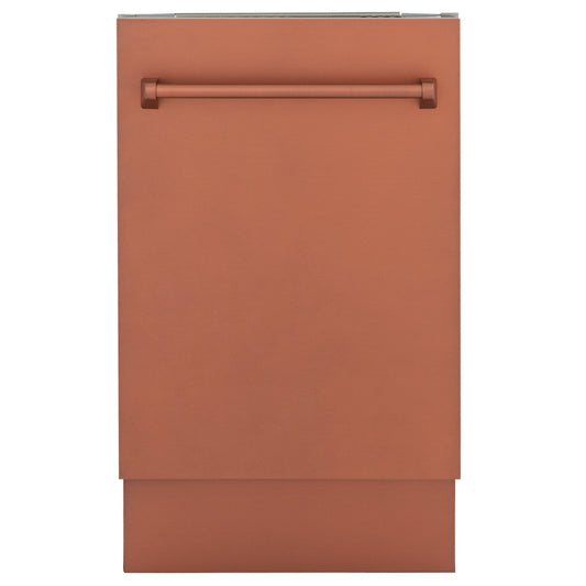 ZLINE 18" Dishwasher with Copper panel, Stainless Tub, DWV-C-18