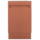 ZLINE 18" Dishwasher with Copper panel, Stainless Tub, DWV-C-18