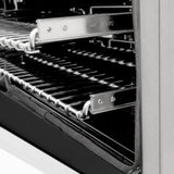 ZLINE 24" Autograph Gas Range, DuraSnow, White Door, RGSZ-WM-24-MB